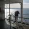 On the ferry on the bike